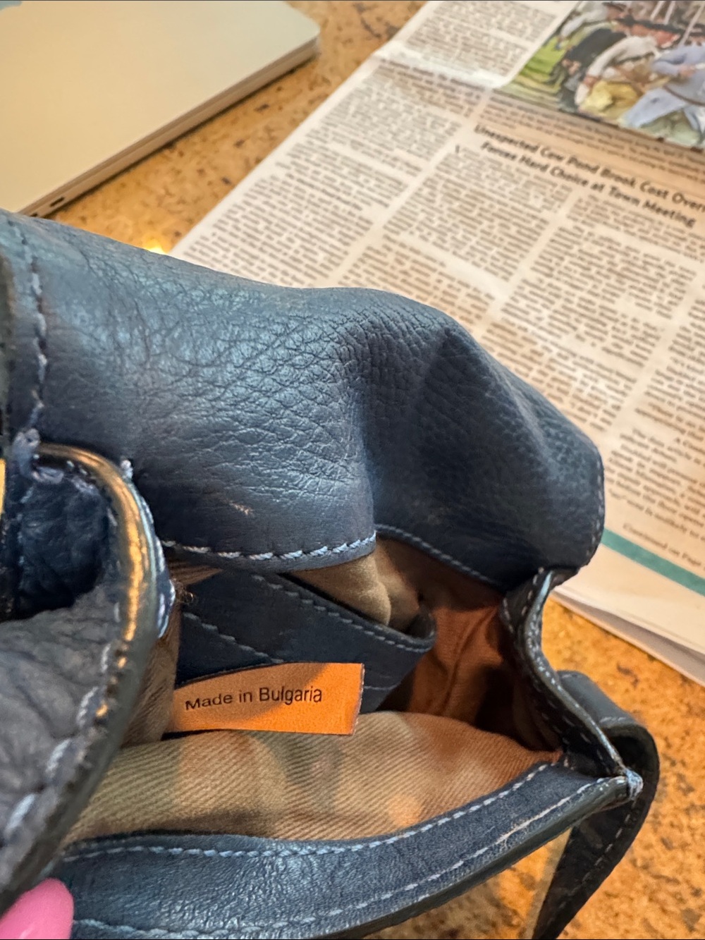 Chloe Marcie Small saddle bag blue leather - Picture 15 of 15